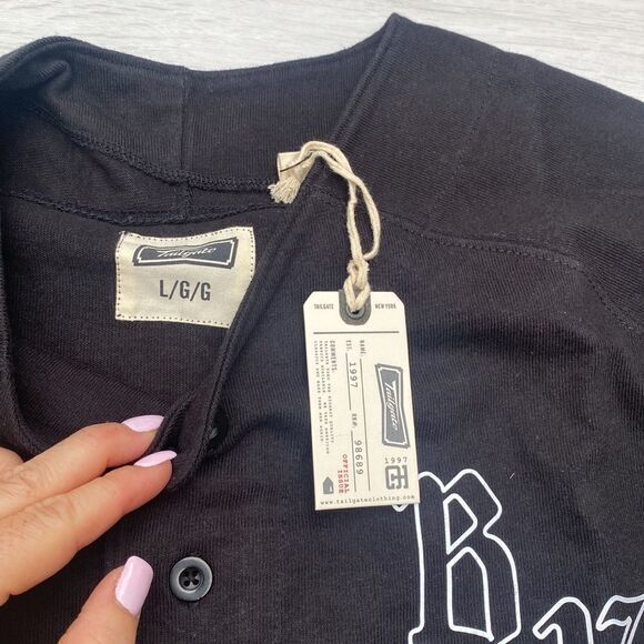 Tailgate‎ Men’s Clothing Co Jersey L Black NWT Brooklyn NETS - Picture 4 of 7
